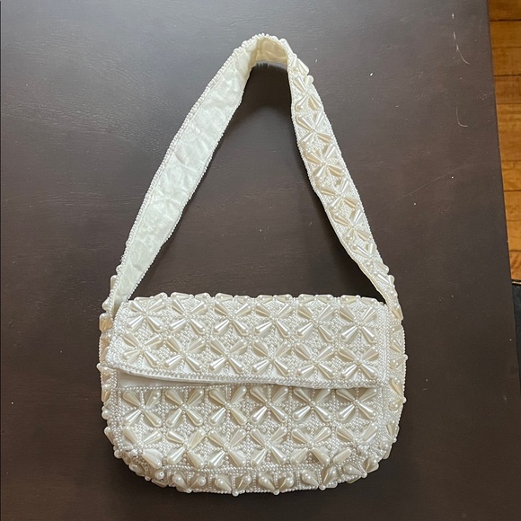 Lulus Handbags - Lulus Ivory Beaded Women's Bag